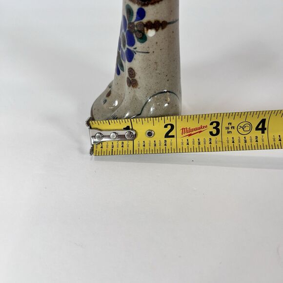 Tonala Jai Handmade Hand Painted Stoneware Cat Figurine Signed - Picture 9 of 10